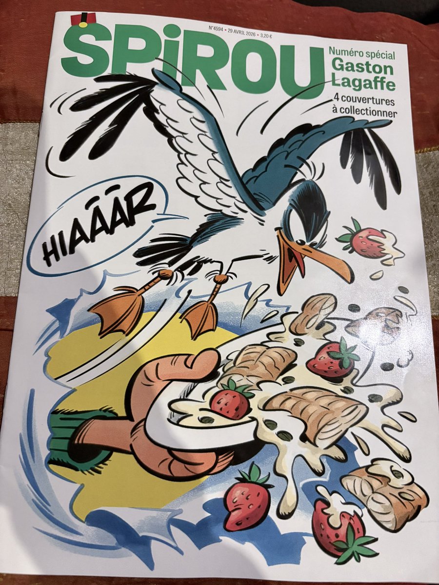 darthfilou's tweet image. Merci ☺️ 
Sinon ce soir dans ma boîte aux lettres m’attendait le prochain #magSpirou … collector -&amp;gt; j’ai eu cette version / cover (sur les 4 possibles / à collectionner)
Et vous ?