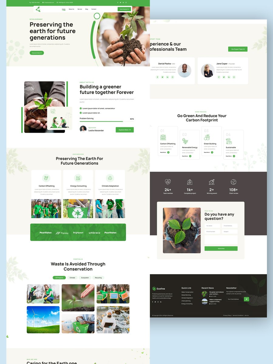 ServerHubS21668's tweet image. The earth doesn't need another generic green website.
It needs one that actually converts.

Color psychology ✓
Emotional hierarchy ✓
Social proof placement ✓
CTA sequencing ✓

Cause-driven design still has to perform. This one does both.

#UIDesign #WebDesign #EcoDesign