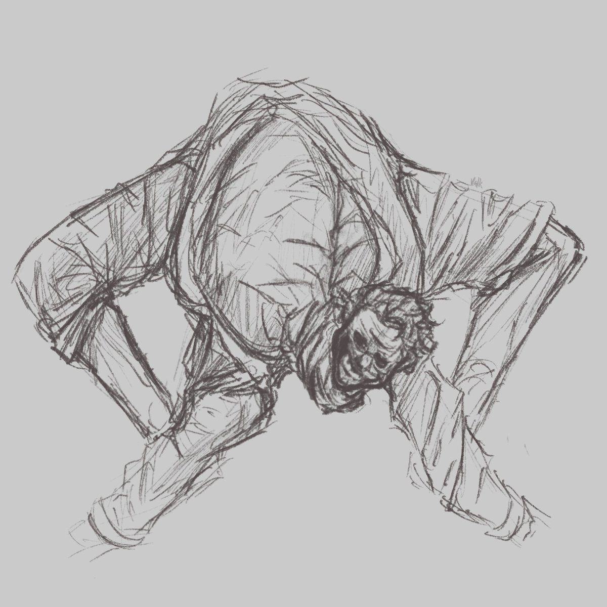 ValkyrieIsDead_'s tweet image. Got asked to draw this on tumblr lol #theunknown #dbd #deadbydaylight #fanartㅤㅤㅤㅤ