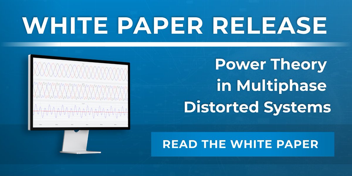 powermonitors's tweet image. A New Angle on Reactive Power

Our newest white paper, Power Theory in Multiphase Distorted Systems, reviews a theoretical advanced polyphase reactive power methodology for use with distorted waveforms.

🔗Link below.

#PowerQuality #ReactivePower #Utilities #PowerEngineering