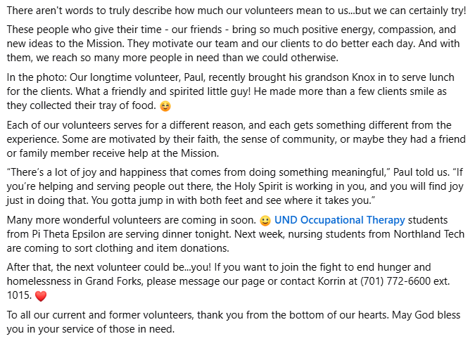 Northlands Rescue Mission tweet media