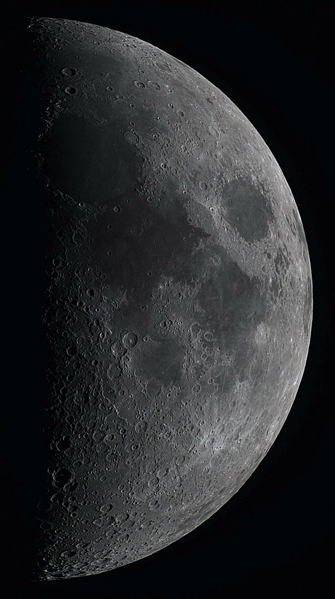 Barnfried's tweet photo. #Moon photographed with the #Asi585mcpro through the #AskarFra600 Shadows do the storytelling 🌛
#astrophotography https://t.co/laa21CcKT1