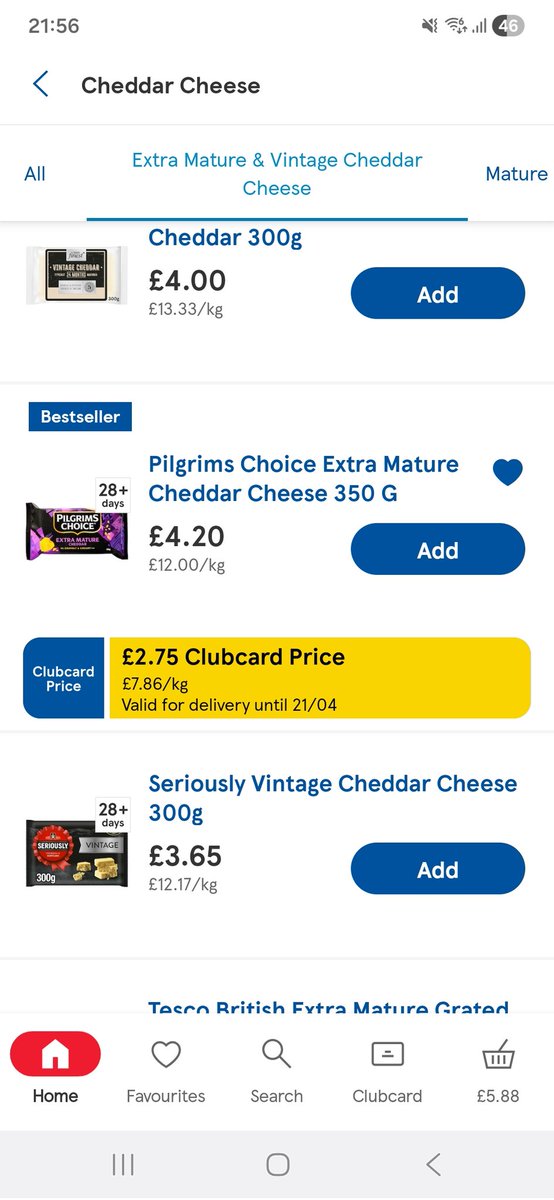 AshleyAnnx's tweet photo. @Tesco hmm, 21/04 has gone...so is this valid until NEXT April or has the app not updated the clubcard prices? 🤔 https://t.co/Kz3fF3NpXu