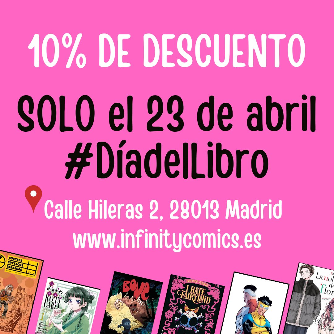 NfinityComics's tweet photo. ¡Queda solo una hora de 10% de descuento en la web! https://t.co/l7qXwdIuhT