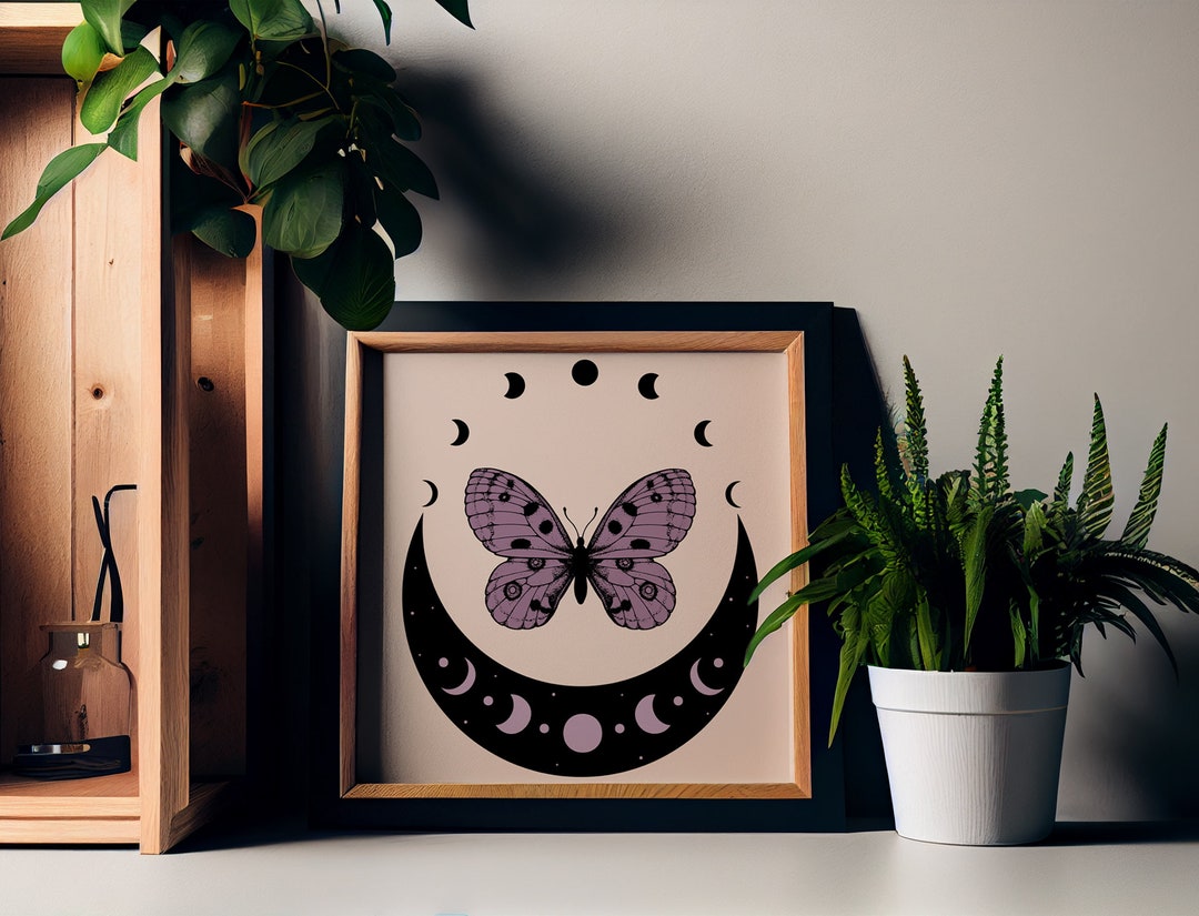 SerenitySpaGift's tweet image. Moon Phase Butterfly Art Print: Purple &amp;amp; Black Boho Decor by DesignBohemian etsy.com/listing/140027… #ArtPrint #BohoDecor #MoonPhase #ButterflyArt #HomeDecor