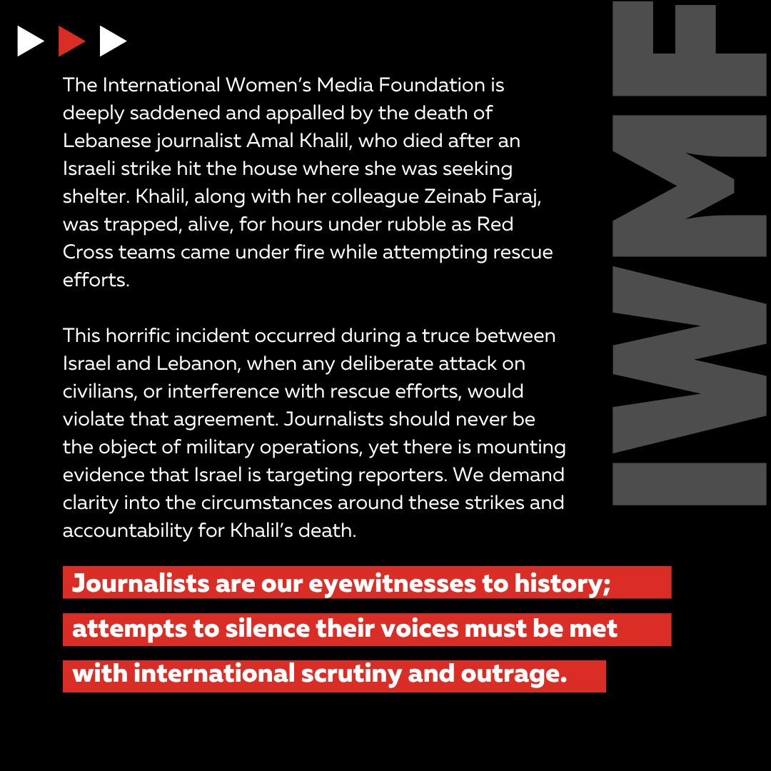 International Women's Media Foundation tweet media