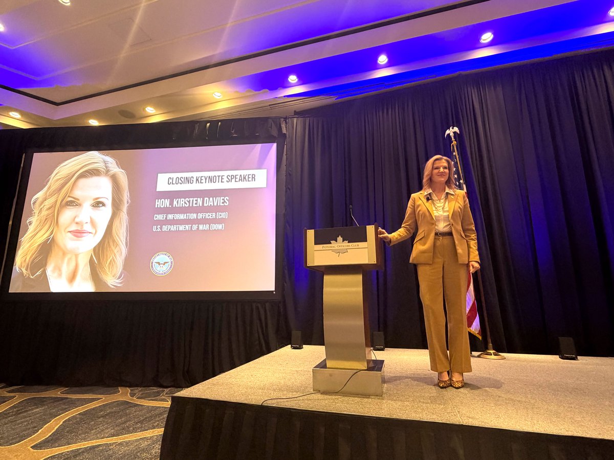 DoW CIO Kirsten Davies tweet media