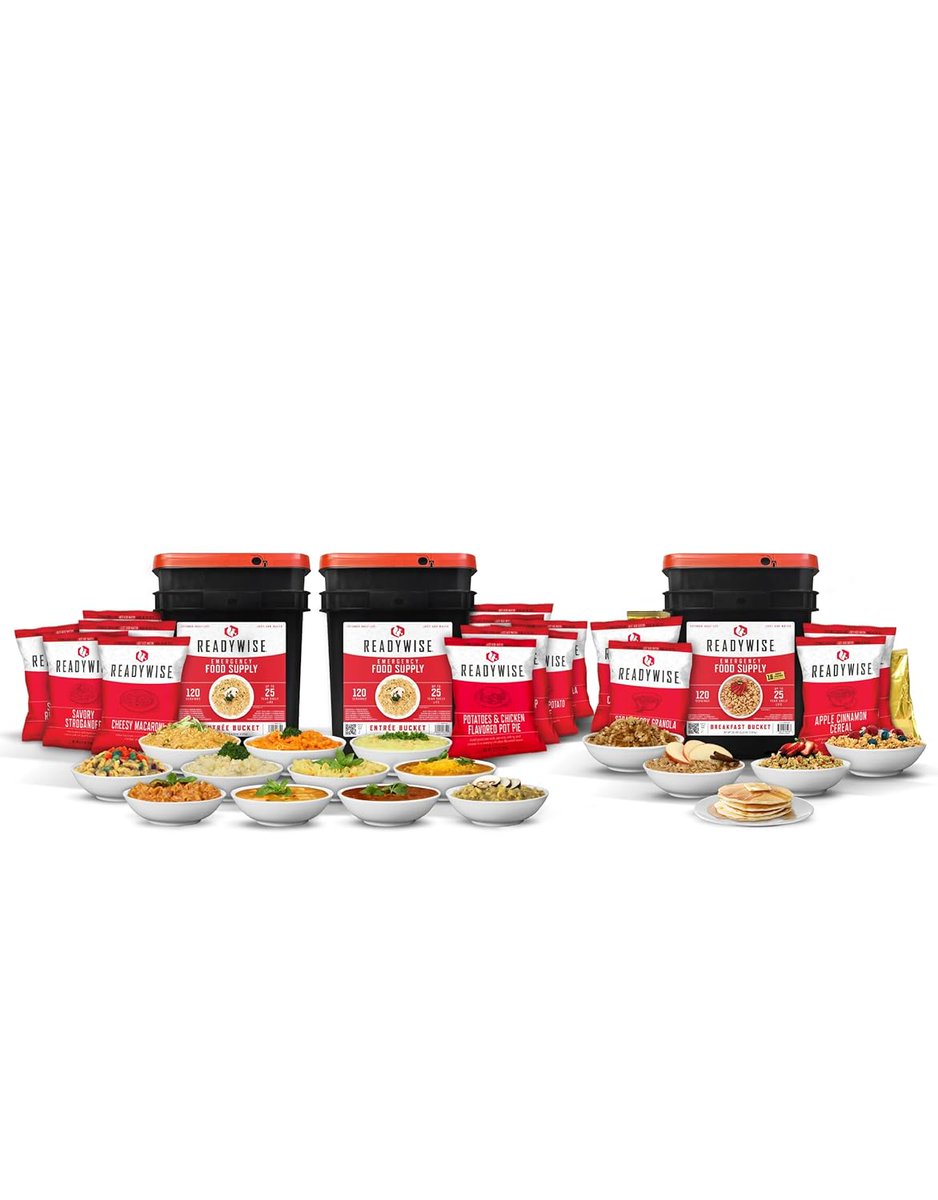 ChanelGree19673's tweet image. ReadyWise Emergency Food Supply - 360 Servings, 3 Buckets
amzn.to/4sTeodR
chanelchristychoice.com/long-term-food…
#ad #amazonpartner #survival #emergency #food #supply #long #lasting #storage #cooking #preparedness