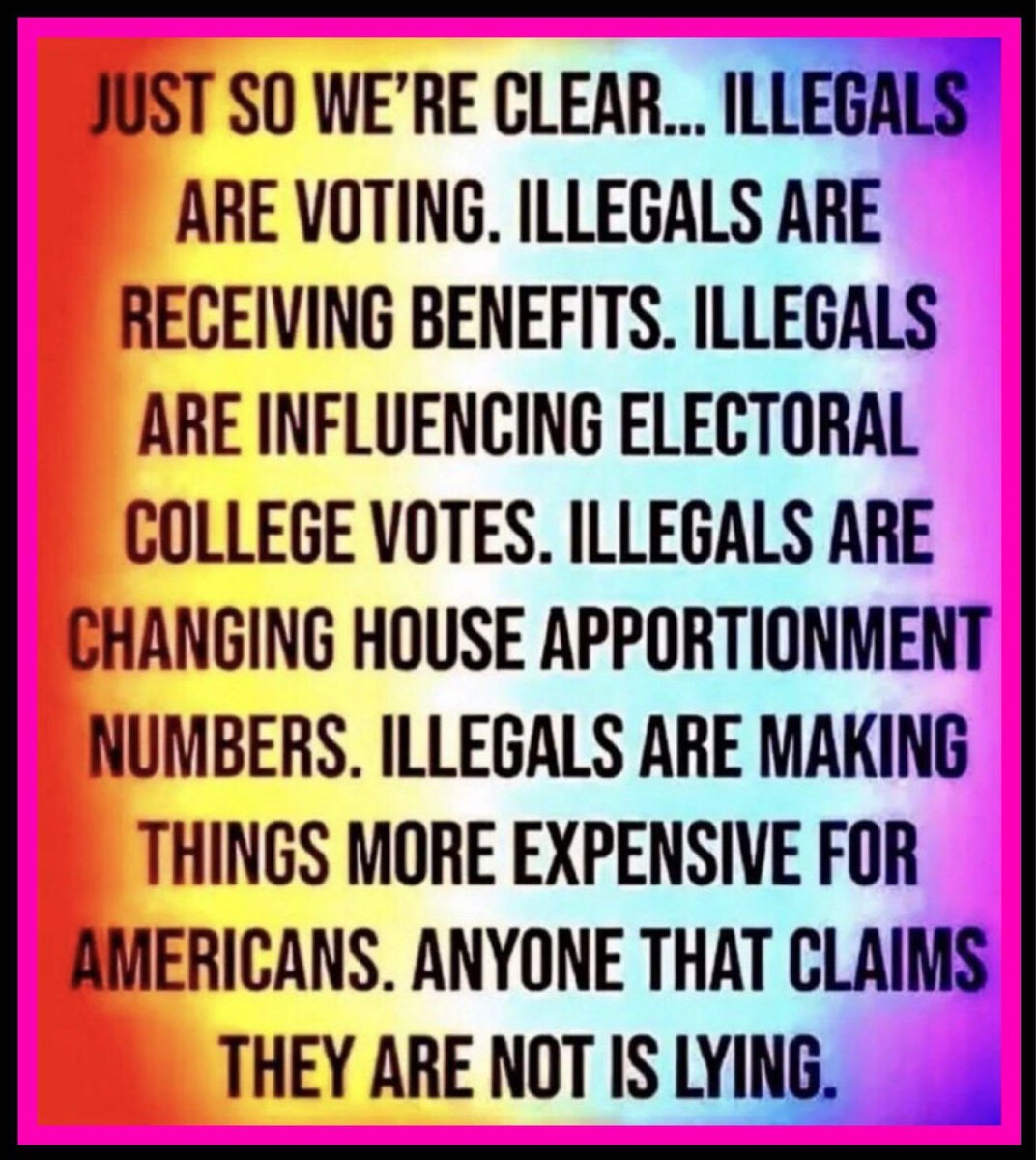 JeffCoxOriginal's tweet image. @TheDemocrats ARE BASICALLY ADMITTING THAT THEY WANT ILLEGAL ALIENS TO #VOTE‼️😳😠

PASS THE #SaveAct NOW !!🇺🇲!!

ALL #AMERICAN #CITIZENS NEED TO KNOW THAT #DEMOCRATS👿 CARE MORE ABOUT #ILLEGALS THAN THEY CARE ABOUT #AMERICANS !!!!!!🤬🤮