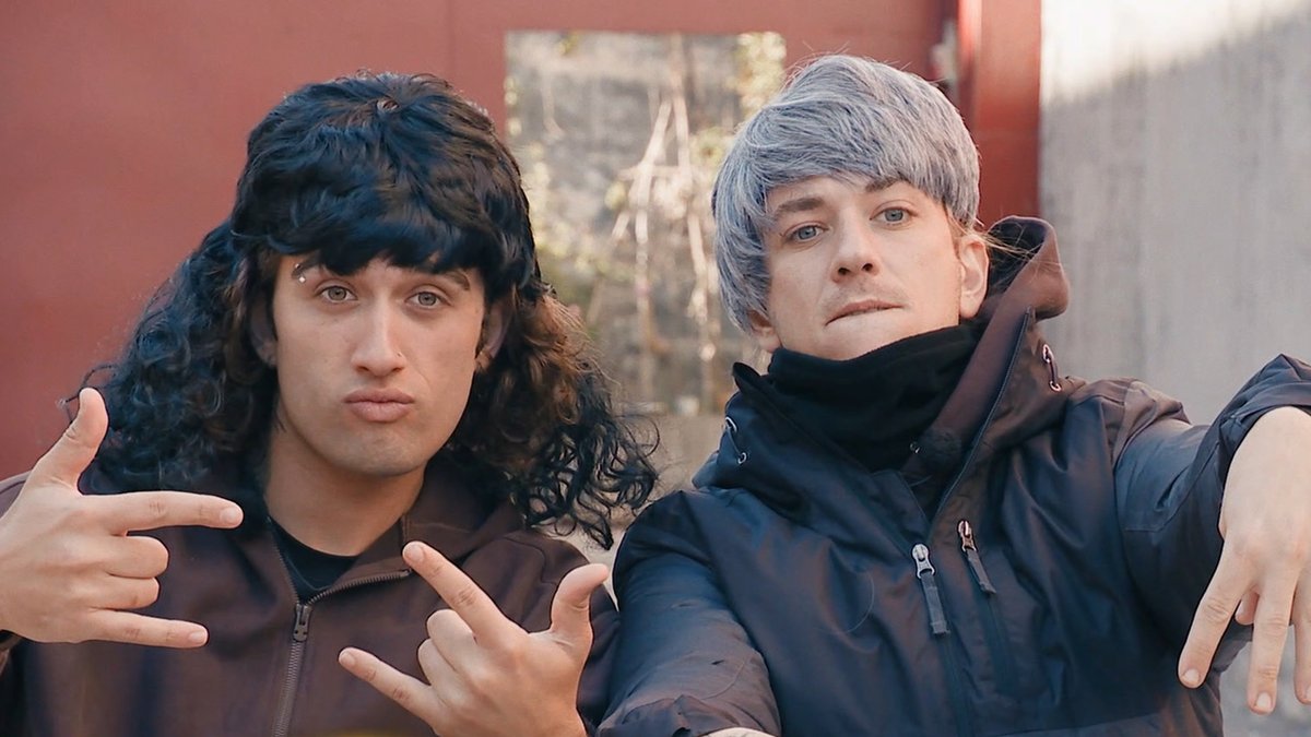 PechinoExpress's tweet image. I #Rapper dopo essere stati dal parrucchiere la sera prima #PECHINOEXPRESS