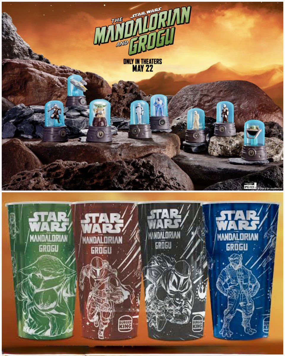 FunkoPOPsNews's tweet image. Begin your adventure April 28th .. to Burger King! Here’s a full look at their Mandalorian and Grogu lineup!

#TheMandalorianAndGrogu #BurgerKing #StarWars #FunkoPOPNews