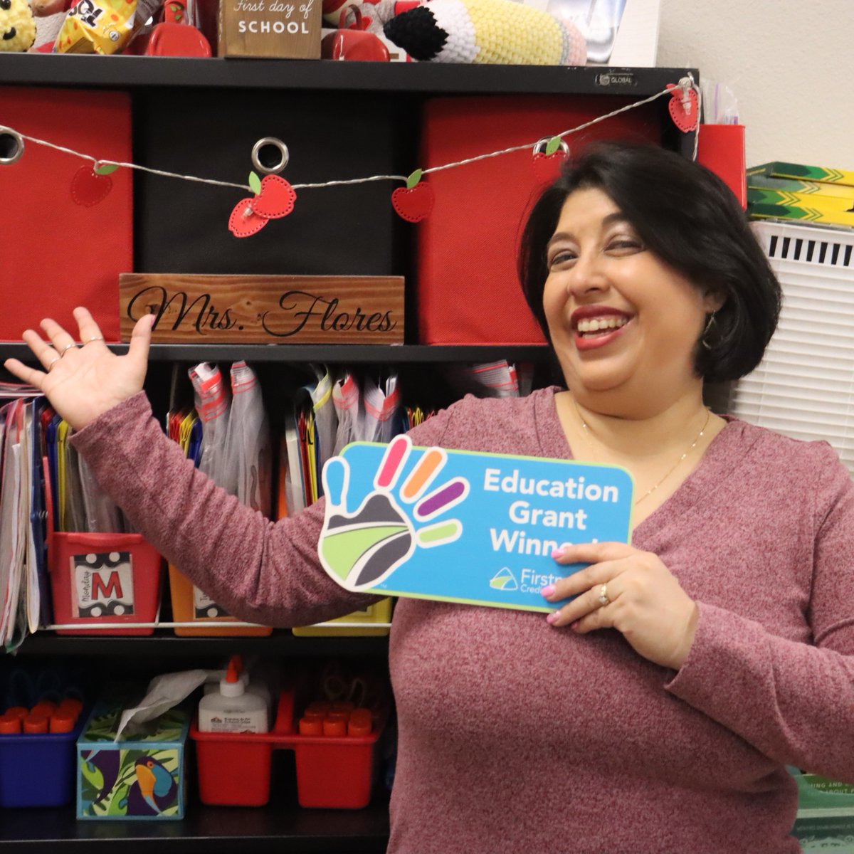 firstmark_fdn's tweet photo. Congratulations to Jennifer F., #EducationGrantWinner from Mireles Elementary, @NISD! 🙌 

She will purchase Stupendous STEM Materials for her students to build collaboration and problem-solving skills! 🤩 

#EducationGrants #SupportingEducators #FirstmarkCU #FirstmarkFoundation https://t.co/QpBNRYqTOM