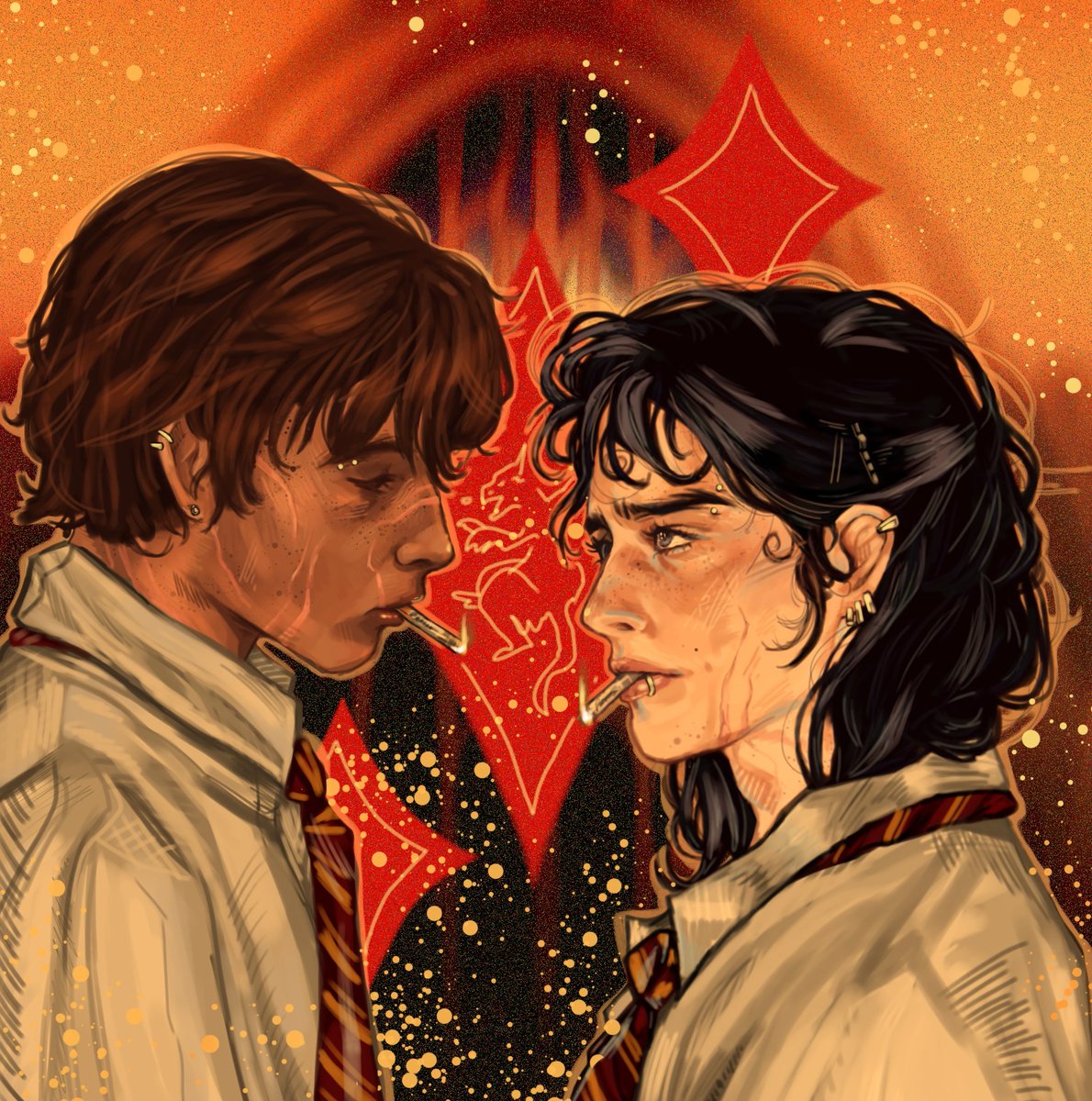 Some wolfstar too because I was hungry #wolfstar #challengers #maruadersfanart