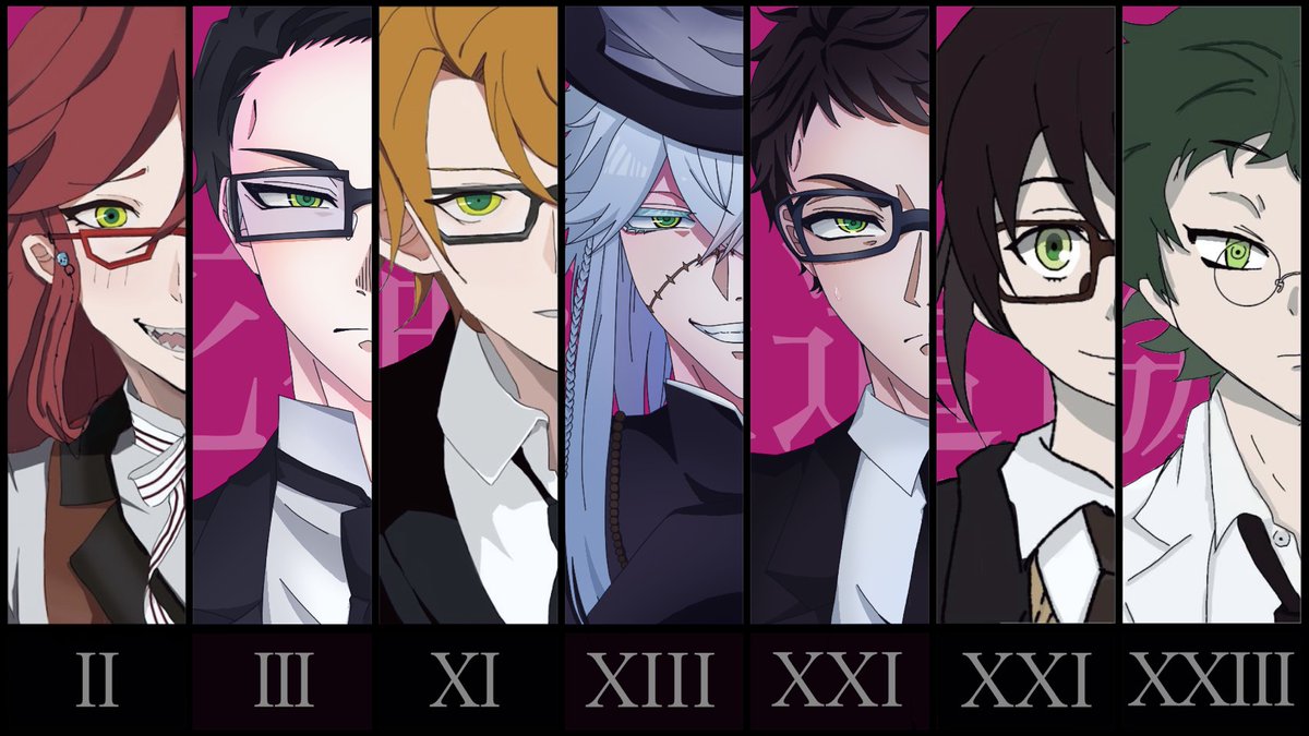 shie_712's tweet photo. #4月23日は死神派遣協会の日
⚠タップ推薦
合作絵
Ⅱ、Ⅺ→雪だるま（ @YUKIDARUMA_712 )
XⅪ、XXIII→ kuri（@kuri_kyu )
III、XIII、XXI→シエ
ギリギリセーフ（?） https://t.co/1HWheIQhYE