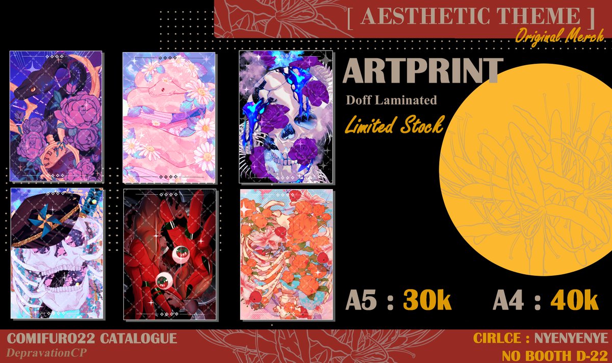 DepravationCP's tweet photo. [4/?]
Descartes &amp; Aesthetic Theme
Fandom : Original Merch

#CF22 #CFXXII #comifuro22catalogue #comifuro22 #cf22catalogue #cfxxiicatalog #comicfrontier #comifuro22catalog #cf22catalog #CFXXIICatalogue #originalmerch #originalmerchandise #originalcharacter https://t.co/dWsfyUVDbU