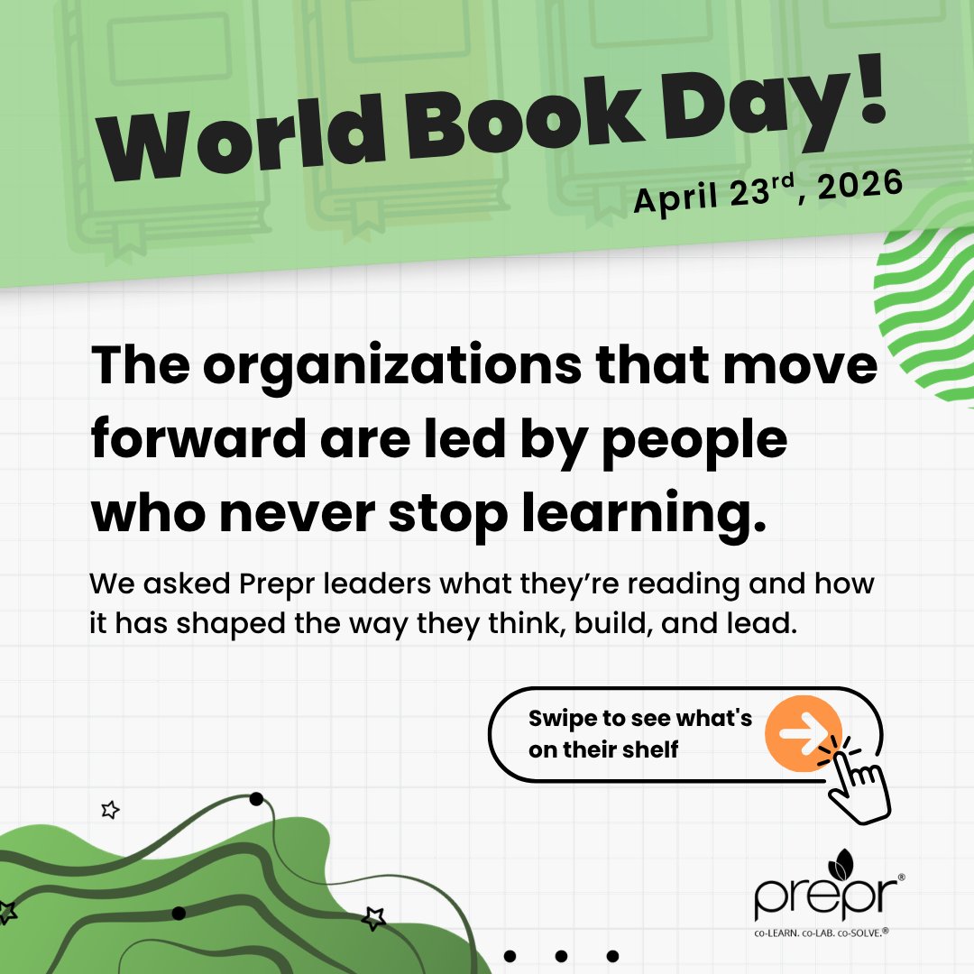 preprme's tweet image. We asked Prepr leaders what they've read that has shaped the way they lead, build, and learn! 

Here's Part 1️⃣of our #WorldBookDay roundup.

💭Which book has shaped the way you work and learn lately?   

#ThoughtLeadership #PreprTeam #LearnEveryday #ExperientialLearning
