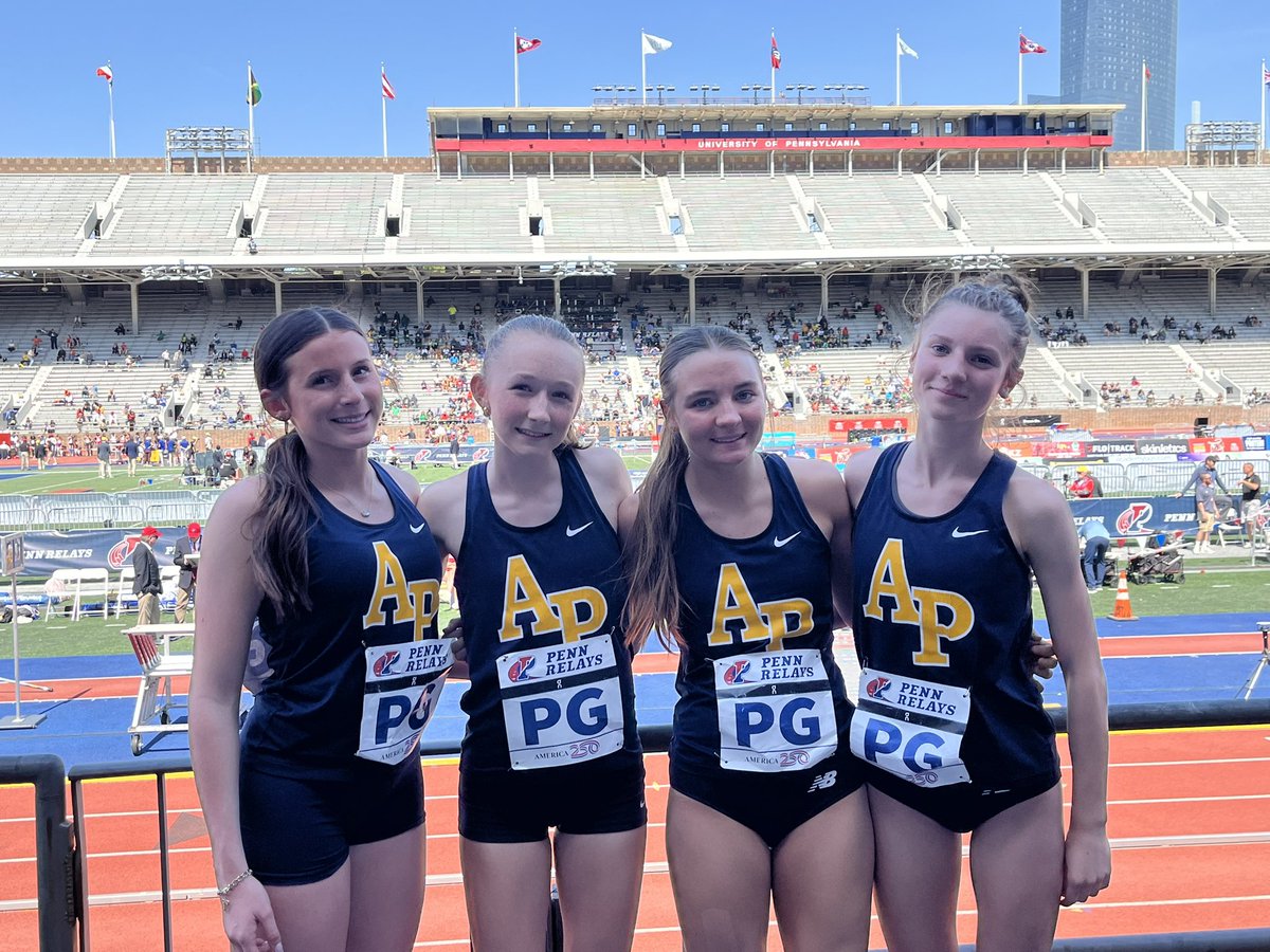 APTrackFieldXC's tweet photo. Congratulations to our Averill Park girls track and field team at Penn relays! https://t.co/HzIMd6gBZ4