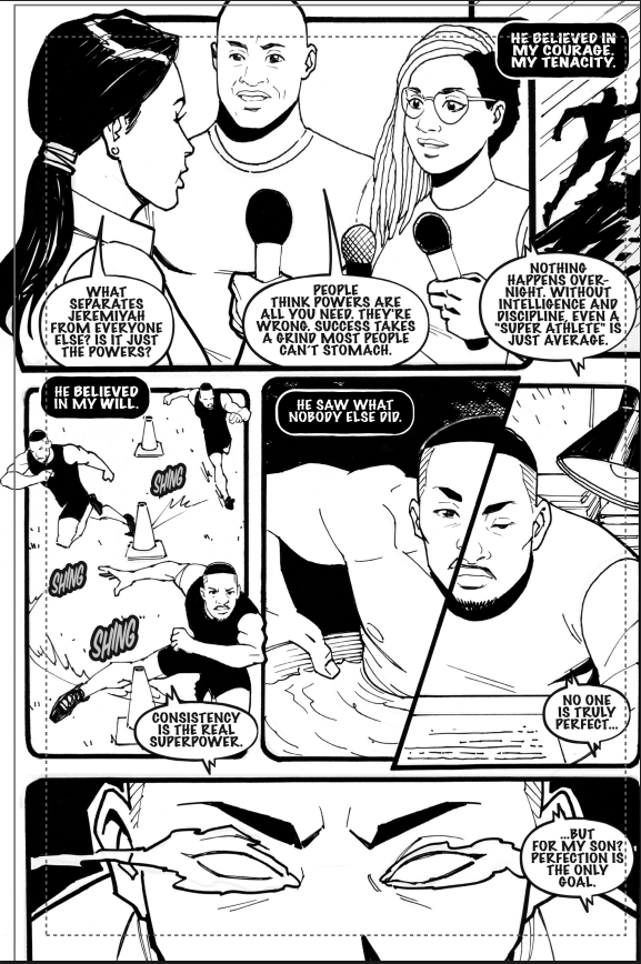 jacksoble56's tweet photo. Sneak peek at Jeremiyah Love's new comic, "Jeremonstar: Draft Day Ashcan." 

Available for purchase online at https://t.co/JPH9SYO4aY. Pretty cool for the likely top-five pick to continue to pursue his lifelong passion. https://t.co/mzMFG17l8j