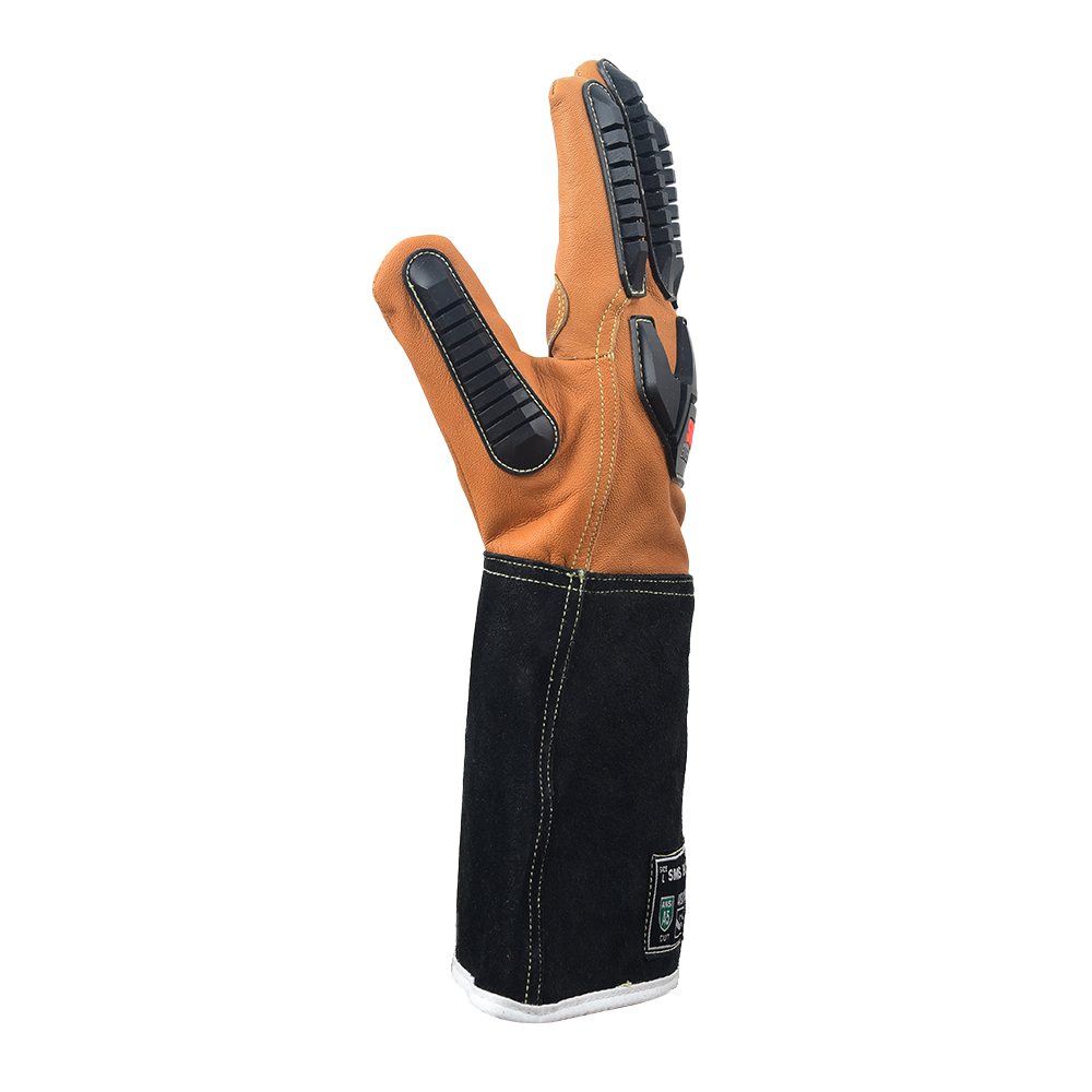 SMHSEnterprises's tweet photo. SE- 2625GOBSKTVBSG
Premium OilBloc &amp; Water-Resistant Goat Leather Cut &amp; Impact Protection Gloves with Gauntlet Cuff.#safetygloves #workgloves #ppe #safetyequipment #industrialsafety #protectivegear #worksafety #handprotection #ppeindustry #industrialgloves #cutresistantgloves https://t.co/Oj3Y4cHOxb