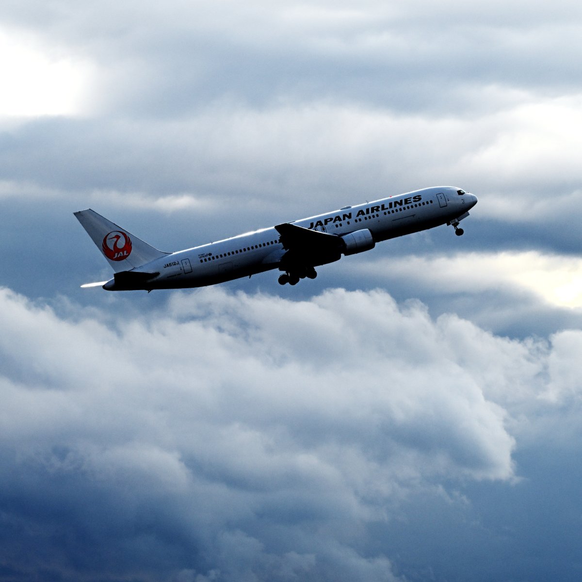r28gou3's tweet image. 雨雲を超えて飛ぶ767。
767 flying over the Rainy clouds.

#Boeing
#B767
#JAL