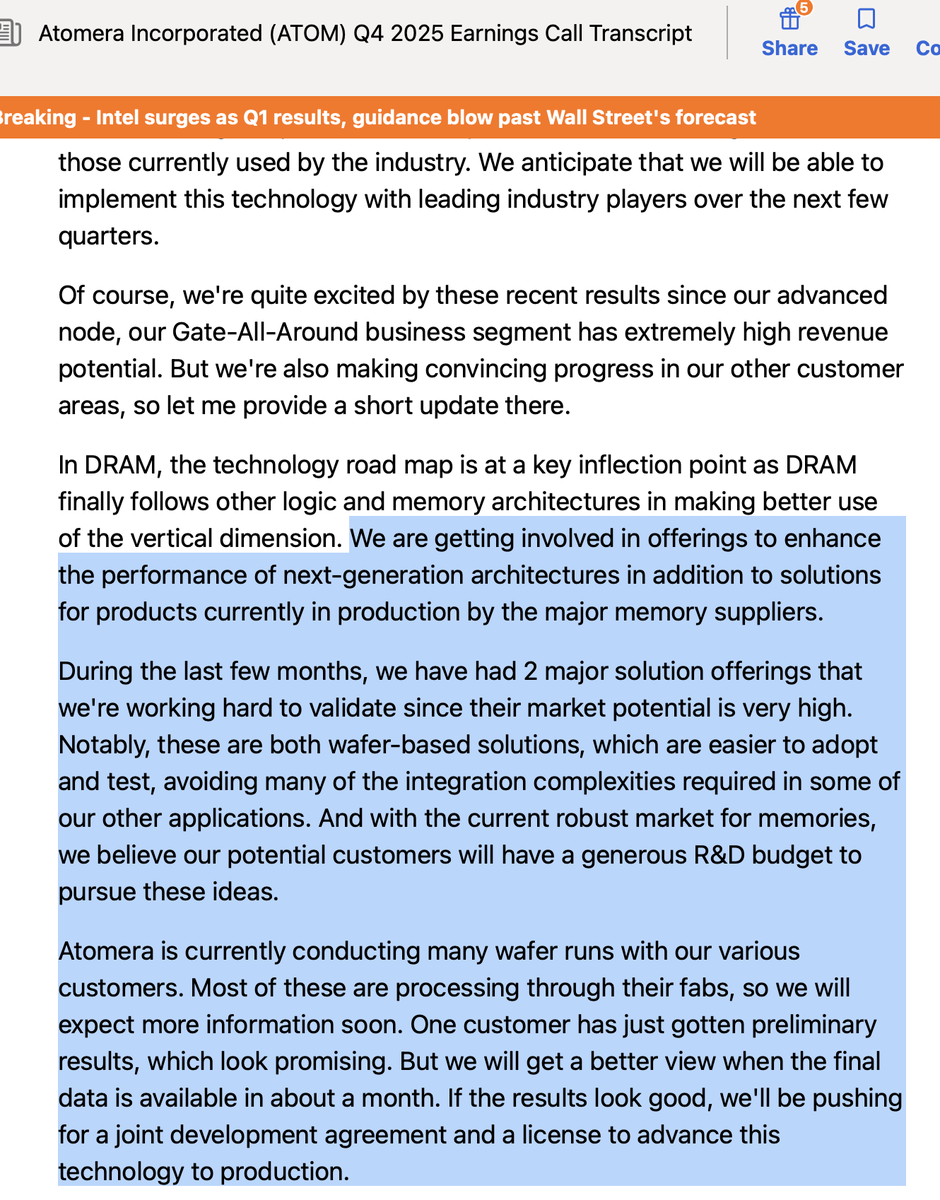 Atomera 

Many probably dont know Atomera has had a partnership with $SNPS going back to late 2020 for their tech in Silicon applications targeting gate all around, memory and power management chips. Now they are being implemented into Synopsis simulation software for GaN Power