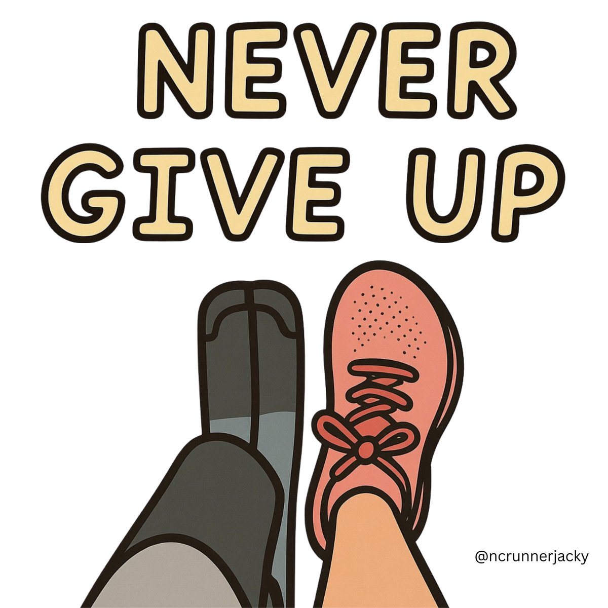 therunnerjacky's tweet image. Tough times never last, but tough people do. #nevergiveup