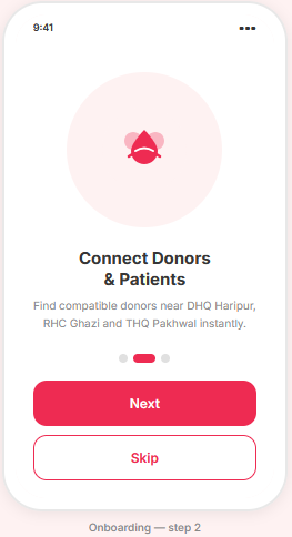Saadiutmanzai's tweet photo. Working on the UI, Blood Donation app! 🩸

Stuck with my favorite colors for the branding,  
Any suggestions on how to make it more user-friendly?

Note: All names and info shown are just dummy data https://t.co/Dfl5xF8ZF8