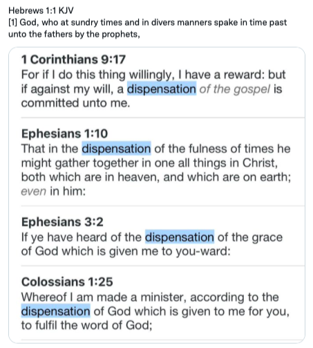 WWURD_Official's tweet photo. Most 'engagements' with those attempting to refute Right Division (Mid Acts Pauline Dispensationalism, #MAPD) are with individuals who are incapable of stating what it is that those who follow MAPD actually believe.  That isn't thoroughly the case here, noting that there is plenty of error expressed, and I find that quite interesting.  Let's go through the list:

🔴"Right Divider RD is newspeak for being led into a bizarre indoctrination"

> It is in Paul's epistles alone that we find the salvation, position, walk, and destiny of the Church, the Body of Christ.  Right Division correctly highlights that fact.

🔴"taking individual verses & passages and piecing them with a wrong meaning"

> Most phrase this as "cherry-picking verses" within their accusations and it is a straw man argument.  Recommend:  https://t.co/AWOJvP97r9

🔴/🟢"false religion claiming to be Paul’s special separate gospel & mission to Gentiles"

MAPD is not a "religion" at all.  It correctly identifies and teaches that a person is not saved by any works of their own and that Christ did all the work necessary for salvation.  That said, Paul does have a separate gospel from the 12 and he is the only one in Scripture to wear the title "apostle of the gentiles" (Rom 11:13).

🟢"bring Gentiles into a temporary group called the Church"

> "temporary" in that it had a specific beginning (1 Tim 1:16; Acts 9) and it will have a specific "ending" on planet earth (1 Thes 4:13-18; 1 Cor 15:51-53).

Who now rejoice in my sufferings for you, and fill up that which is behind of the afflictions of Christ in my flesh for his body's sake, which is the church:
Col 1:24

🟢"raptured away to allow Israel to be reinstituted as central to God’s purpose"

> 100% correct!

🔴"This is a heresy of the highest order called dispensationalism."

Looks like the start of your issues is with Dispensationalism itself.  Hear this:  if one does not understand the Bible dispensationally, they don't understand the Bible.  Also, Jesus was/is a dispensationalist:

https://t.co/dWx5S6eNji

🔴"avoiding lectures on Daniel/Revelation with dispensation charts"

Charts are but a tool that helps the student of the Bible to understand the tapestry of God's overall plan.  If one can't "chart" out what the Bible teaches, then they don't understand the Bible...

You understand more than most what it is that MAPD teaches.  That said, your errors overshadow the correct positions and I hope this Reply will assist you with researching more.

@chris_blodgett 
@eri89494