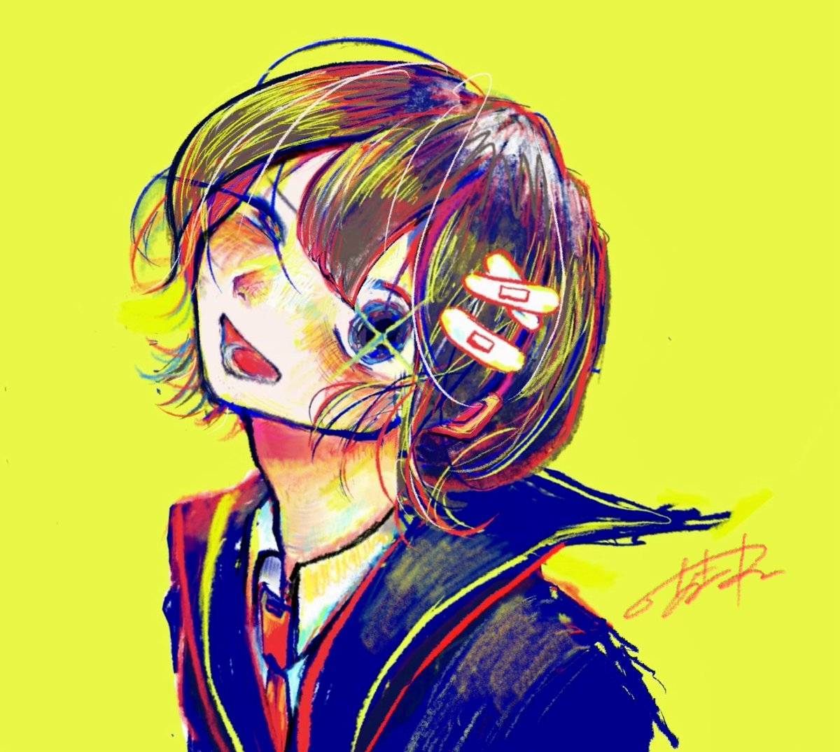 超迷ったけど描き込みしたほうにしましたょ〜〜