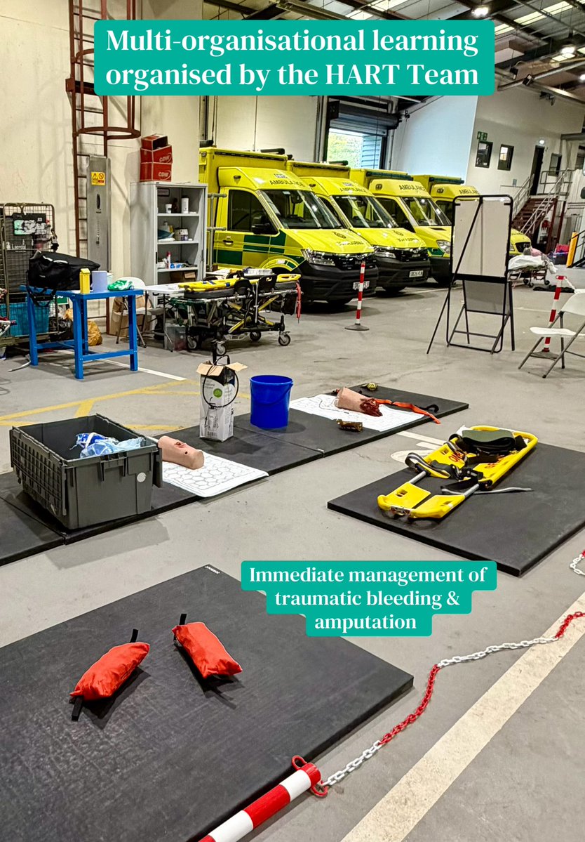 LeDyslexicMedic's tweet image. Immediate management of traumatic bleeding, wounds &amp;amp; amputation in the prehospital environment - facilitated by the HART Team 👊🏽

#medicaleducation #fy #fyp #pov #ambulance @yorksambulance