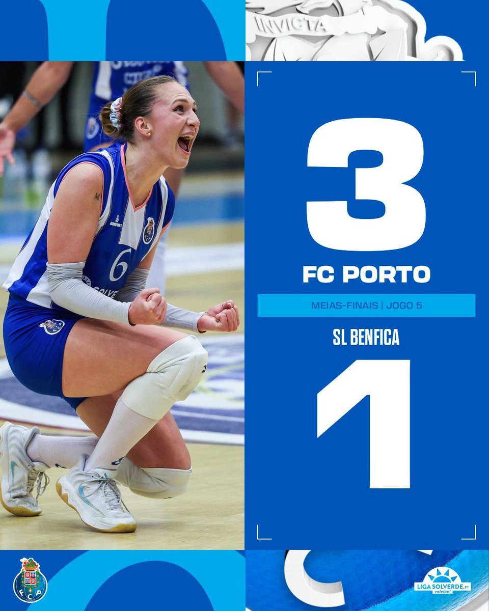 ESTAMOS NA FINAL! 💙

➡ 25-19; 25-17; 22-25; 25-21

#FCPortoVoleibol