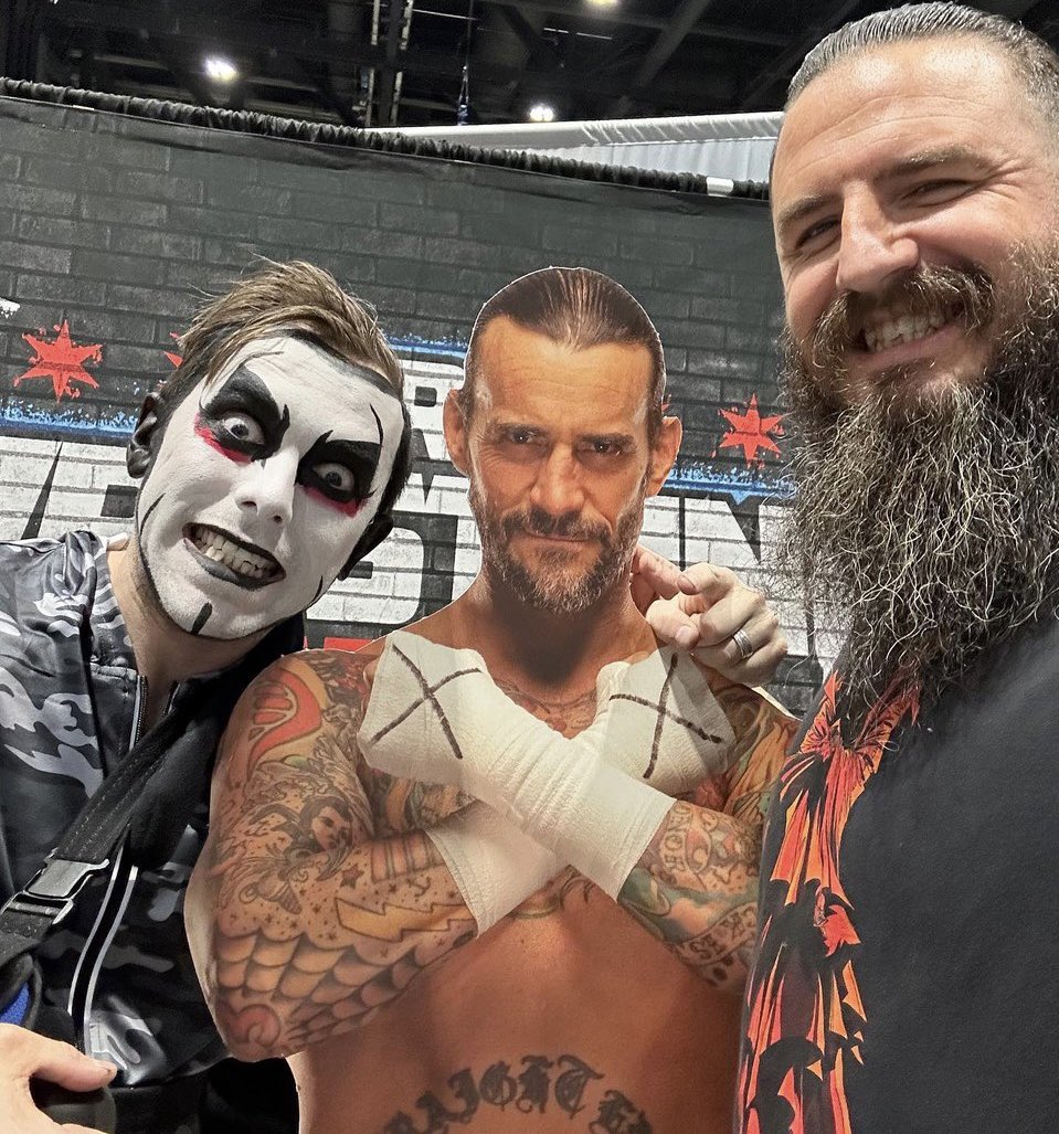CM (Cardboard Made) Punk with Danhausen and Brody King 😭