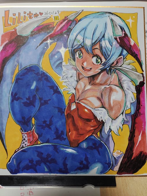 い つ も の 。 りりちゅ…なかなかいい感じに塗れたと思う…黄色系鮮やかでいいね百均カラー。