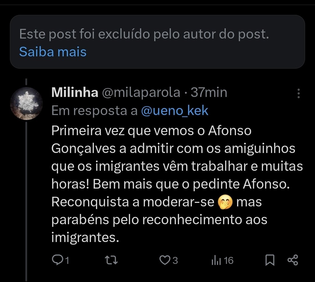 RECONQUISTA: Surgiu 1 vídeo de um inglês (?) c/ Afonso Gonçalves, em Odemira, em q admitiam ter visto imensos bangladeshis a trabalhar, 10-12 horas por dia. Mas como imigrante trabalhador não cola na retórica Reconquista, apagaram. Assim não perdem DONATIVOS. Vergonha! <a href="/AfonsoJFG/">Afonso Gonçalves</a>