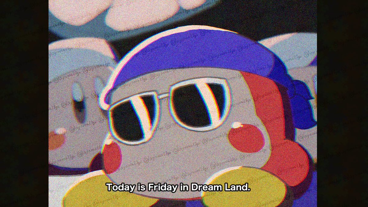 Today is Friday in Dream Land.なバンダナワドルディを描きました #金曜日のわにゃにゃ