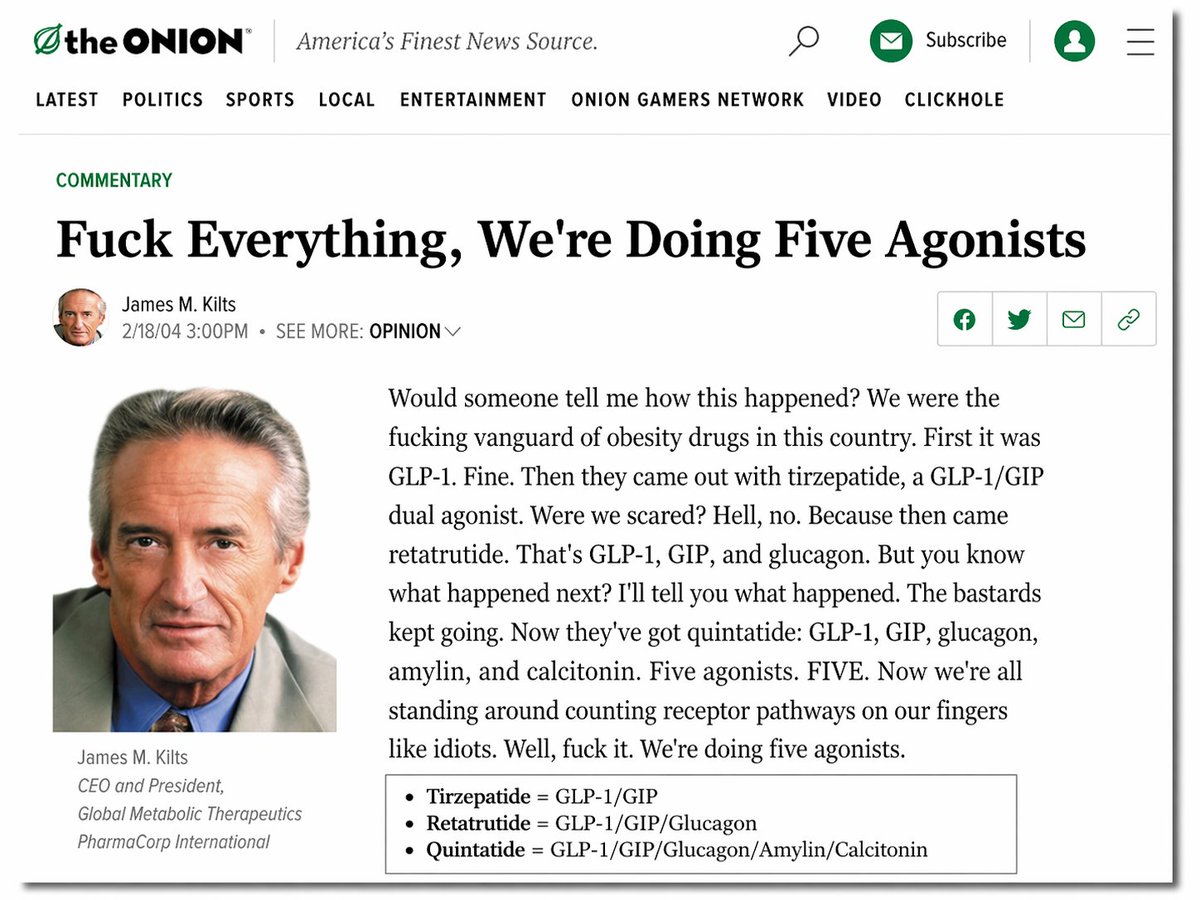 Fuck Everything, We're Doing Five Agonists