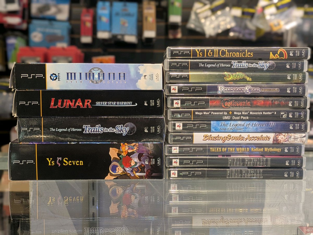LAG217's tweet photo. A few psp games hitting the shelves https://t.co/1Px6AH1uZt