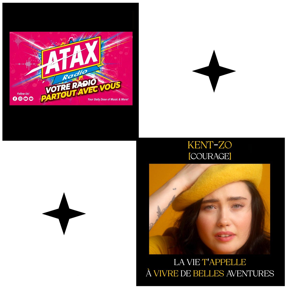 KENTZOOfficiel's tweet image. Le titre "Courage" est en rotation du côté de Narbonne sur @HitfmPoprock

Peace!  

ataxradio.net

youtu.be/muPg_nigdSY

youtu.be/HJDqAHWZY8M

#Ataxradio #Radio #Webradio #Narbonne #Occitanie #Music #Musique #Motivation #Courage #Mindset #Resilience #Kentzo #Rapfr