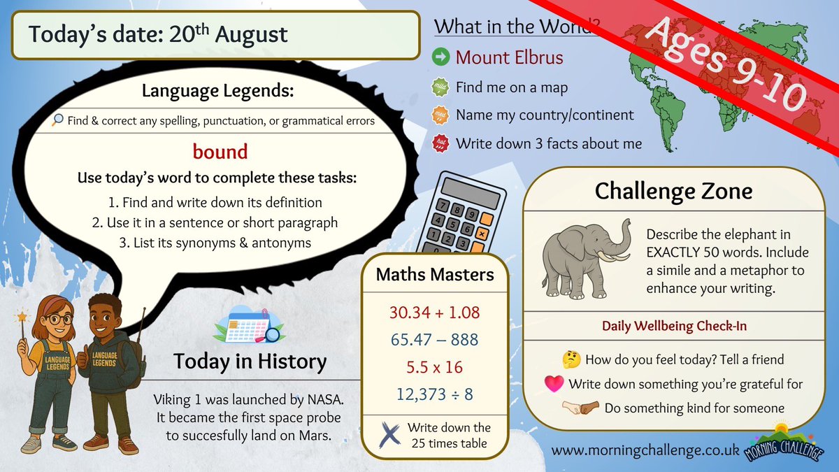 TheStudentLeads's tweet image. Try morningchallenge.co.uk/trybeforeyoubu… for FREE! Save your time and engage your primary learners. Visit today and grab our 3-Day trial - no strings attached! ❤️🔥 #school #ks2 #teachers
