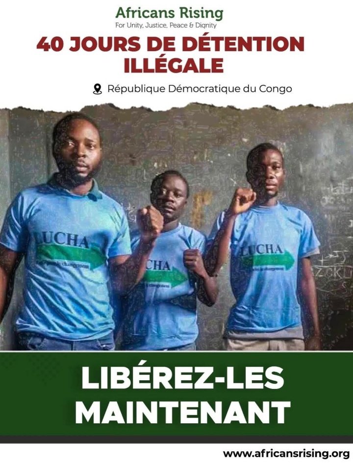 JonathanMagoma's tweet photo. #Bunia: Réclamer de l’eau mène en prison. Alors, réclamer de l’or mènerait où ? 
Libérez ces militants! https://t.co/skoCGoXkJ4