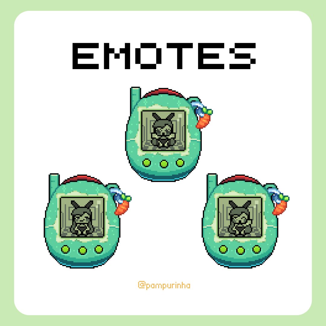 Pampurinha's tweet image. Emotes para @MeiLinjade2117 ✨
.
#Pixelart #commission