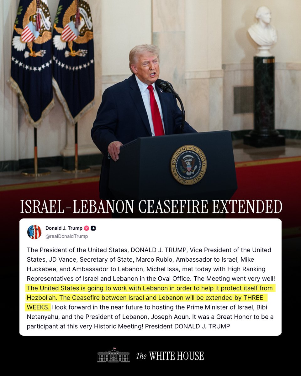 The White House tweet media