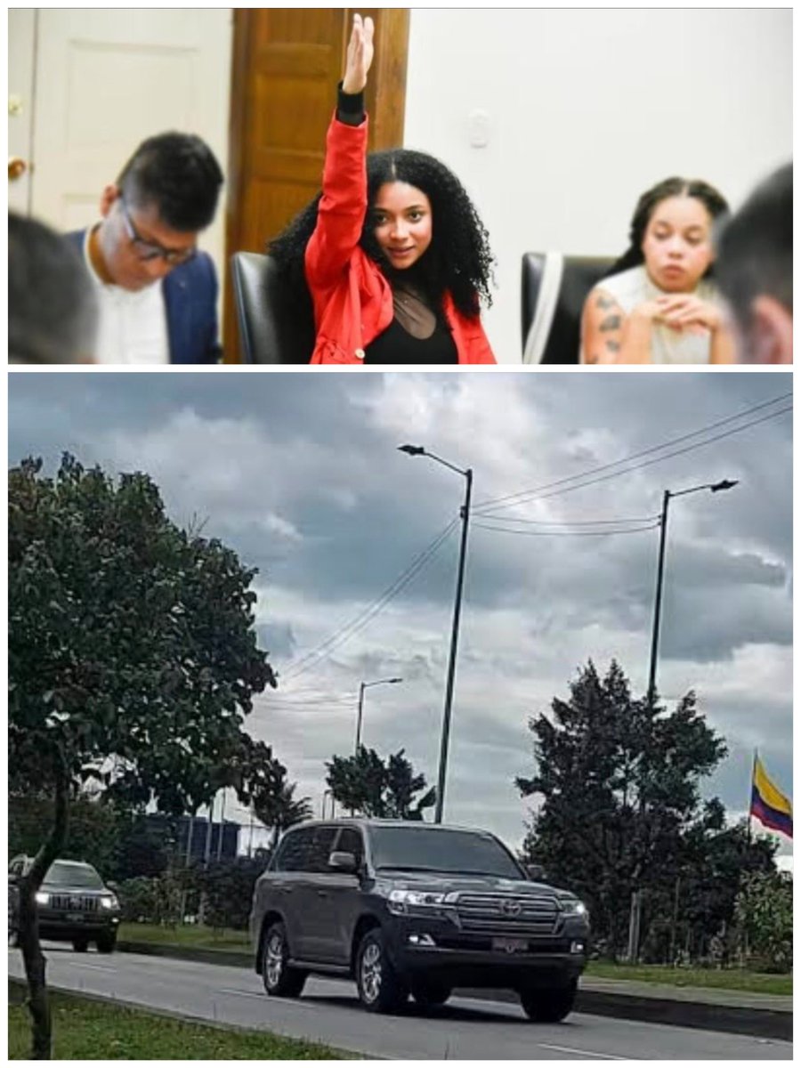 🇨🇴 Colombianos!!! Sabían ustedes que estás camionetas Toyotas BLINDADAS último modelo están asignadas a JULIANA GUERRERO ❓

El esquema de seguridad que le asignó PETRO es el siguiente 👇🏻

🔺3 camionetas TOYOTA BLINDADAS nivel 5 último modelo.
🔺9 escoltas de la UNP
🔺3 motos de