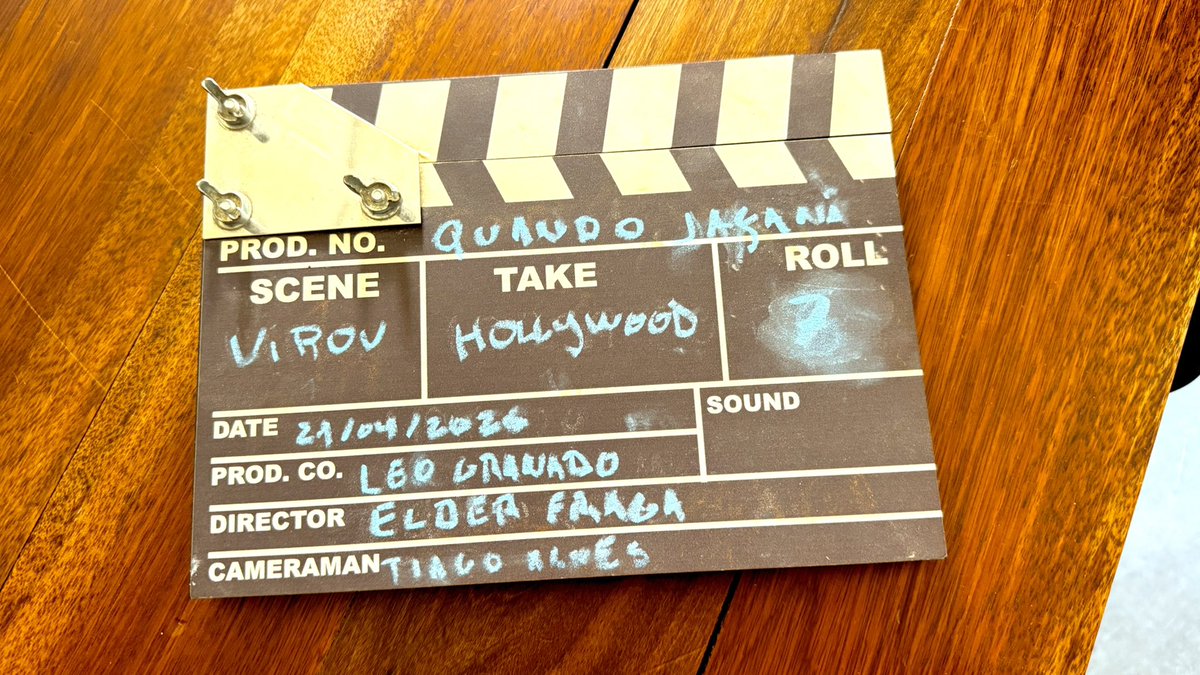 Diária linda do filme novo, “Quando Jaçanã Virou Hollywood”.

Roteiro: Leonardo Granado
Direção de Fotografia: @tiago1ac
1ª Assistência de Direção: Leonardo Granado
2ª Assistência de Direção: @duda0carneiro
D.I.T: Alexandre Bueno
Direção: Elder Fraga
Produção: Marco Audrá