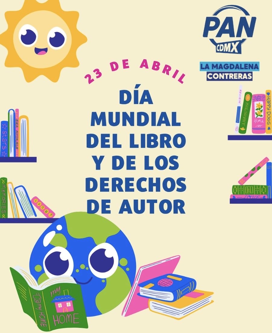 PANLMContreras's tweet photo. 📚✨
En La Magdalena Contreras apostamos por más educación, cultura y acceso a los libros para nuestras y nuestros jóvenes.

Porque leer es crecer. 📖🔵

#DíaDelLibro 
#LMContreras https://t.co/3SrvBCeAeM