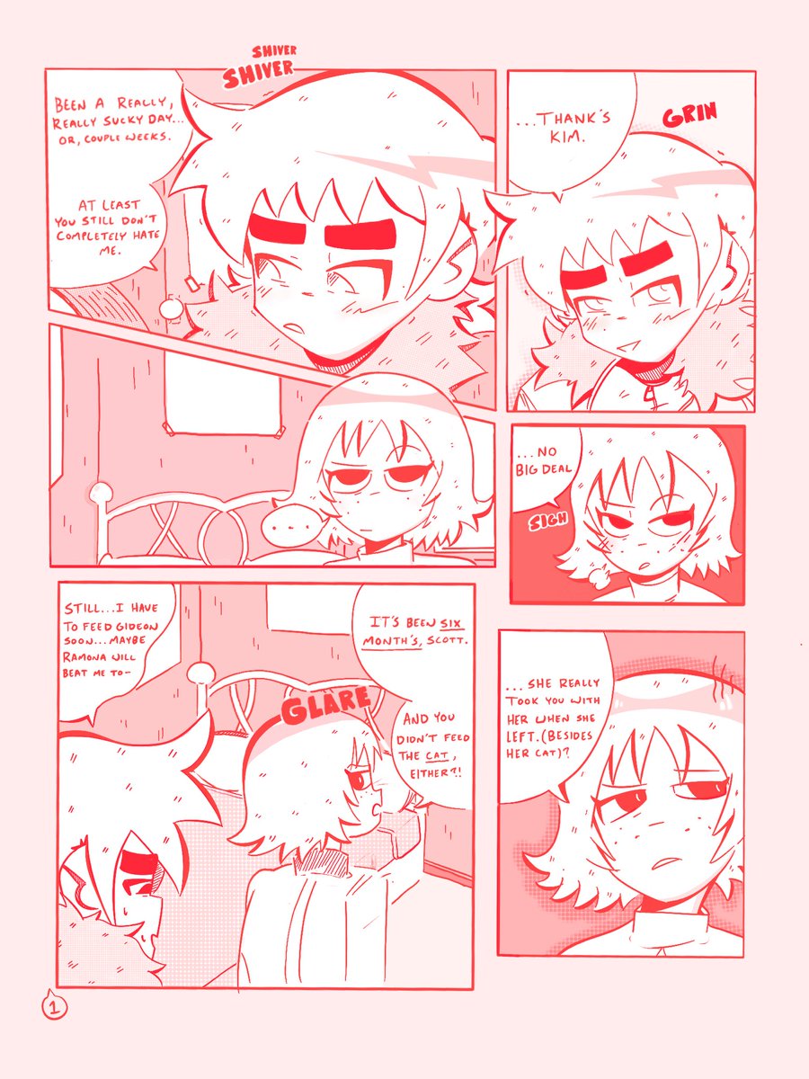squiddlemallet's tweet photo. Scrapped page as this was practice. But for when I make a comic, it’ll probably look like this. #ScottPilgrim #fanart https://t.co/pcDUm8prnf