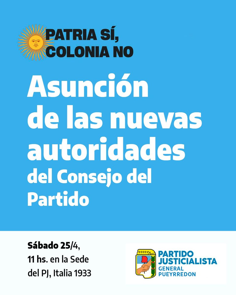 Partido Justicialista Gral Pueyrredón tweet media