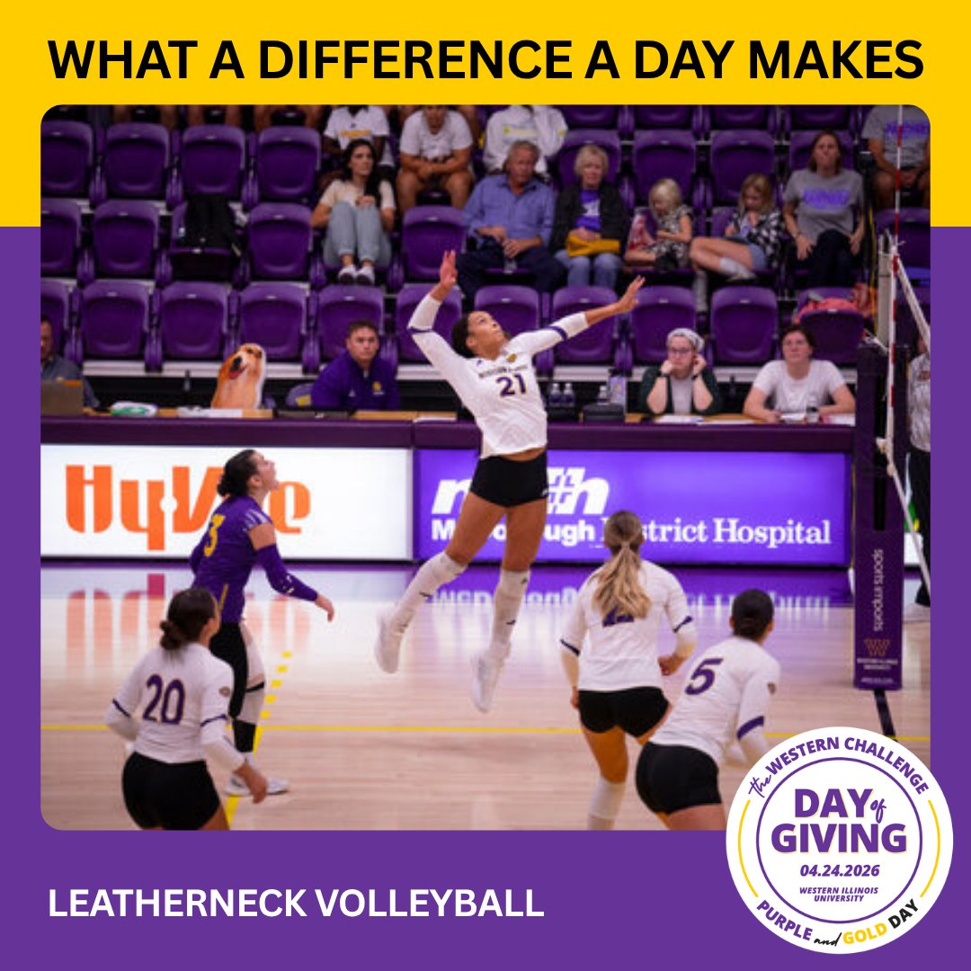 WIUVolleyball's tweet image. The Day of Giving.
The Western Challenge.
What a difference a day can make.
Step up and make your impact!

#GoNecks | #OneGoal | #LeathernecksGive