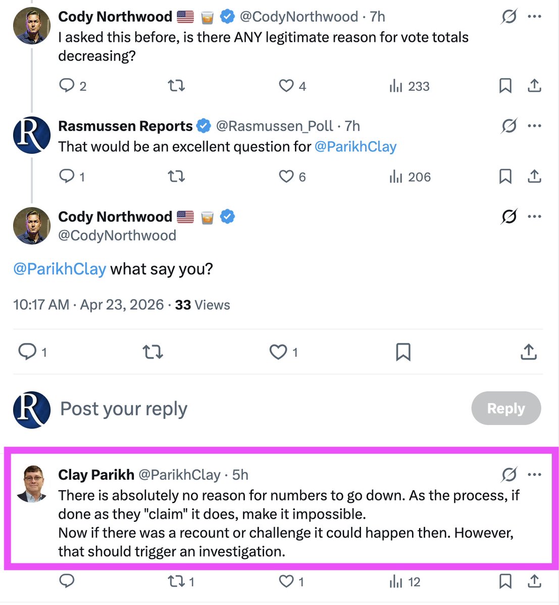 Rasmussen Reports tweet media