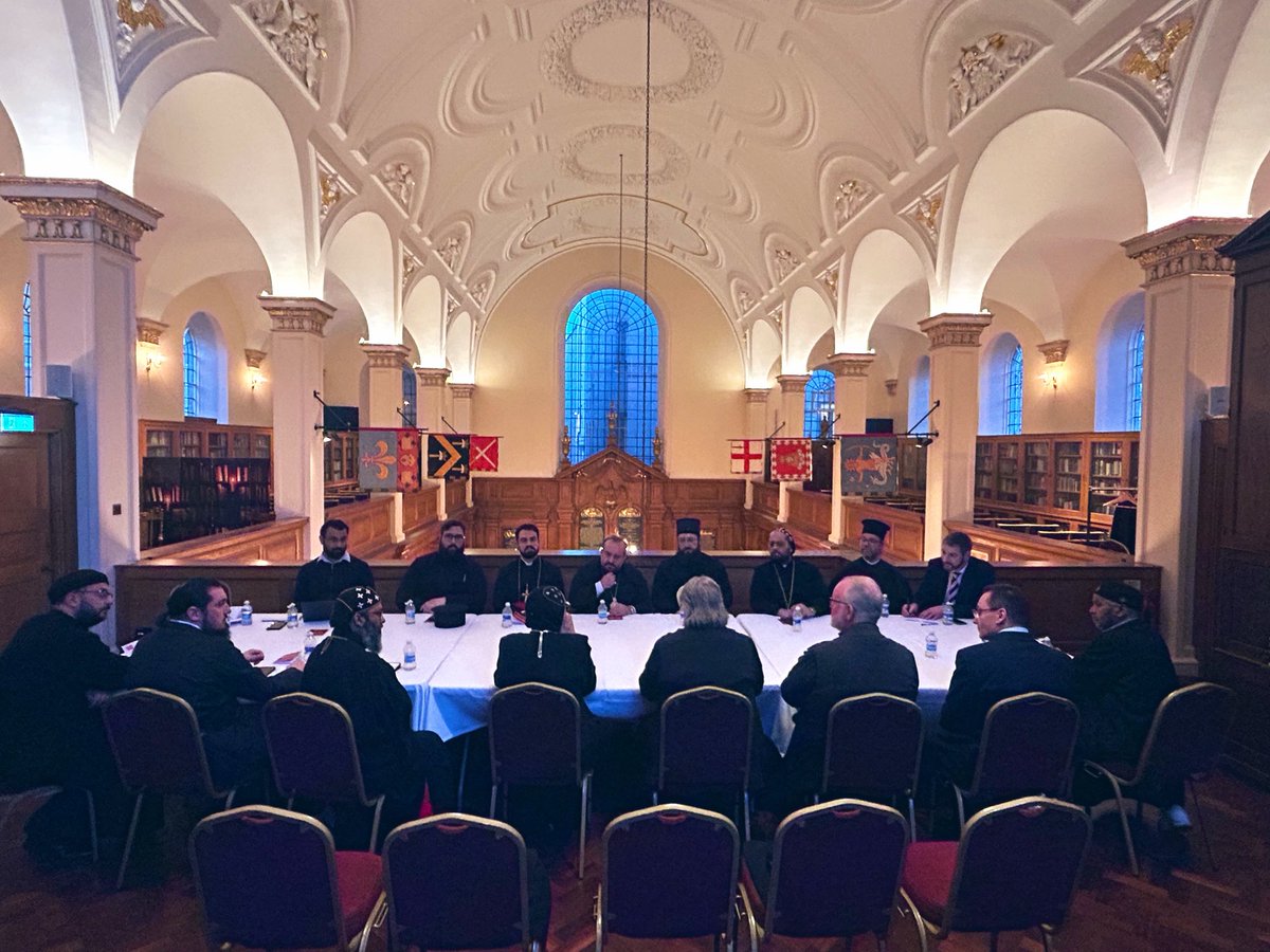 BishopAngaelos's tweet photo. A joyous and historic gathering at @TheSanctuaryCDL this week of our newly formed ‘Network of Orthodox and Eastern Churches’ for its first meeting, which presented an opportunity for the strengthening of relationships between our Churches, and the possibility of collaboration and cooperation across issues that impact our communities.

Our Shared Vision:
“To witness together to the Apostolic Faith of Christ as preserved in the Eastern Christian Traditions, fostering visible love, deeper understanding, and united service among our Churches for our communities, and to wider society”

This is in the spirit of 1 Peter 4:10, “As each one has received a gift, minister it to one another, as good stewards of the manifold grace of God.”

This is not a place to resolve theological or doctrinal differences, but to focus on what we can and should do together in and through that which binds us.

After a very positive and hopeful meeting, we look forward to the coming steps in our fraternal journey.